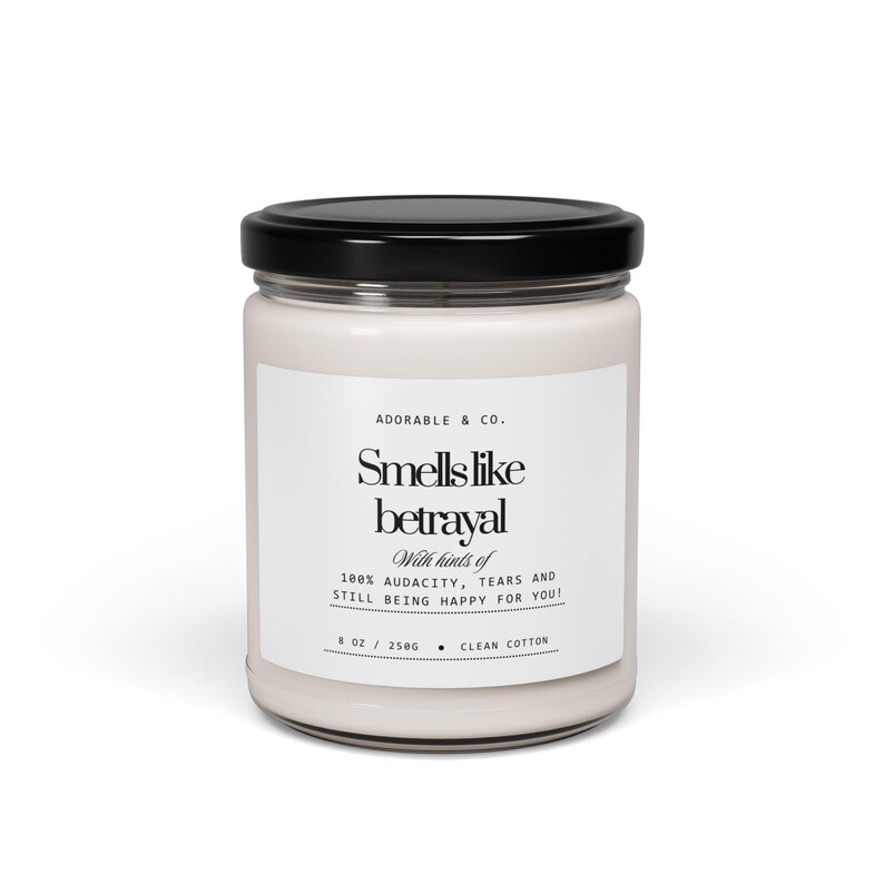Smells Like Betrayal Candle | 9oz Soy Scented Jar image 15