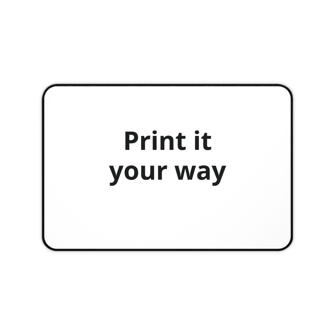 Text On Mat Design Custom Text Desk Mat | Personalized Neoprene Mouse Pad - Etsy