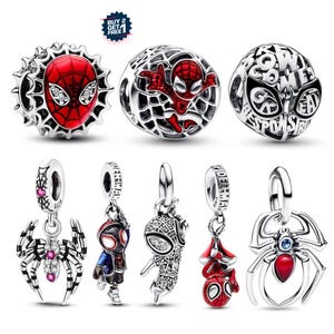 Superhero 925 Silver Charms Beads Fits 3mm Bracelet Necklace DIY Fine Jewelry For Womens Gifts