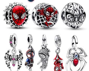 Authentic Pandora Marvel Spider-man Charm – Sterling Silver Super 