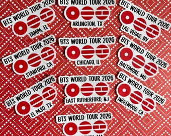 BTS World Tour 2026 stickers