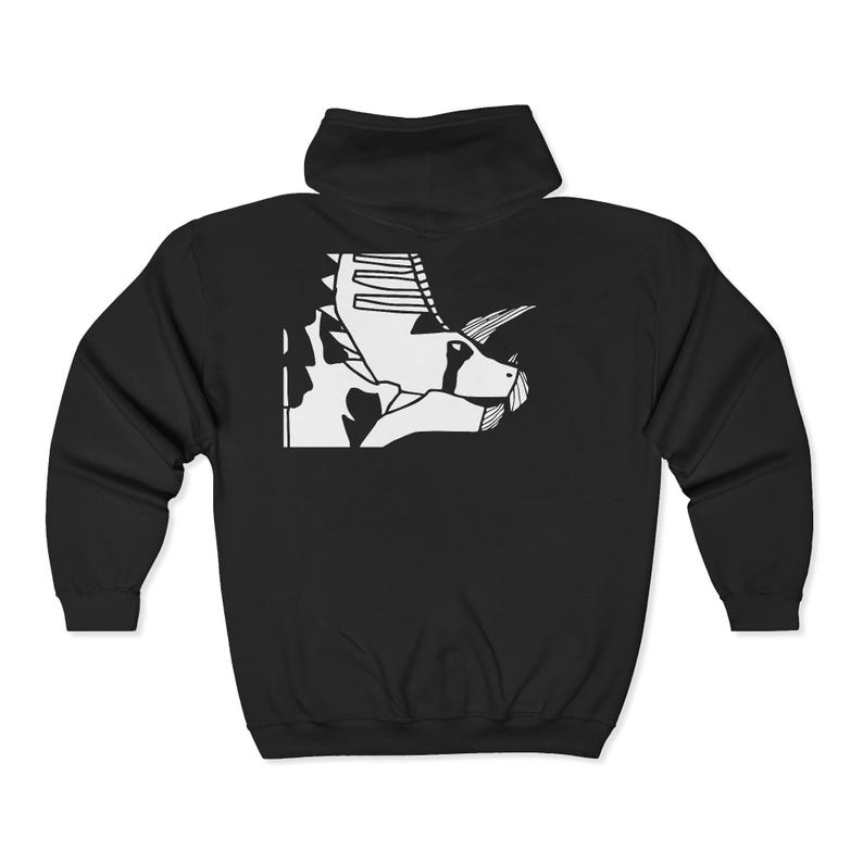 Black Anchiceratops Hoodie | The Missing Link Chest Logo image 2