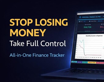 Personal Finance Tracker | Excel & Google Sheets Money Management (Digital Download)