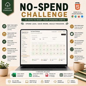 Ultimate Budget Planner Bundle | Personal Finance Dashboard, Expense Tracker, Saving Goal, Debt Payoff | Excel, Google Sheets, HTML App, PDF image 10