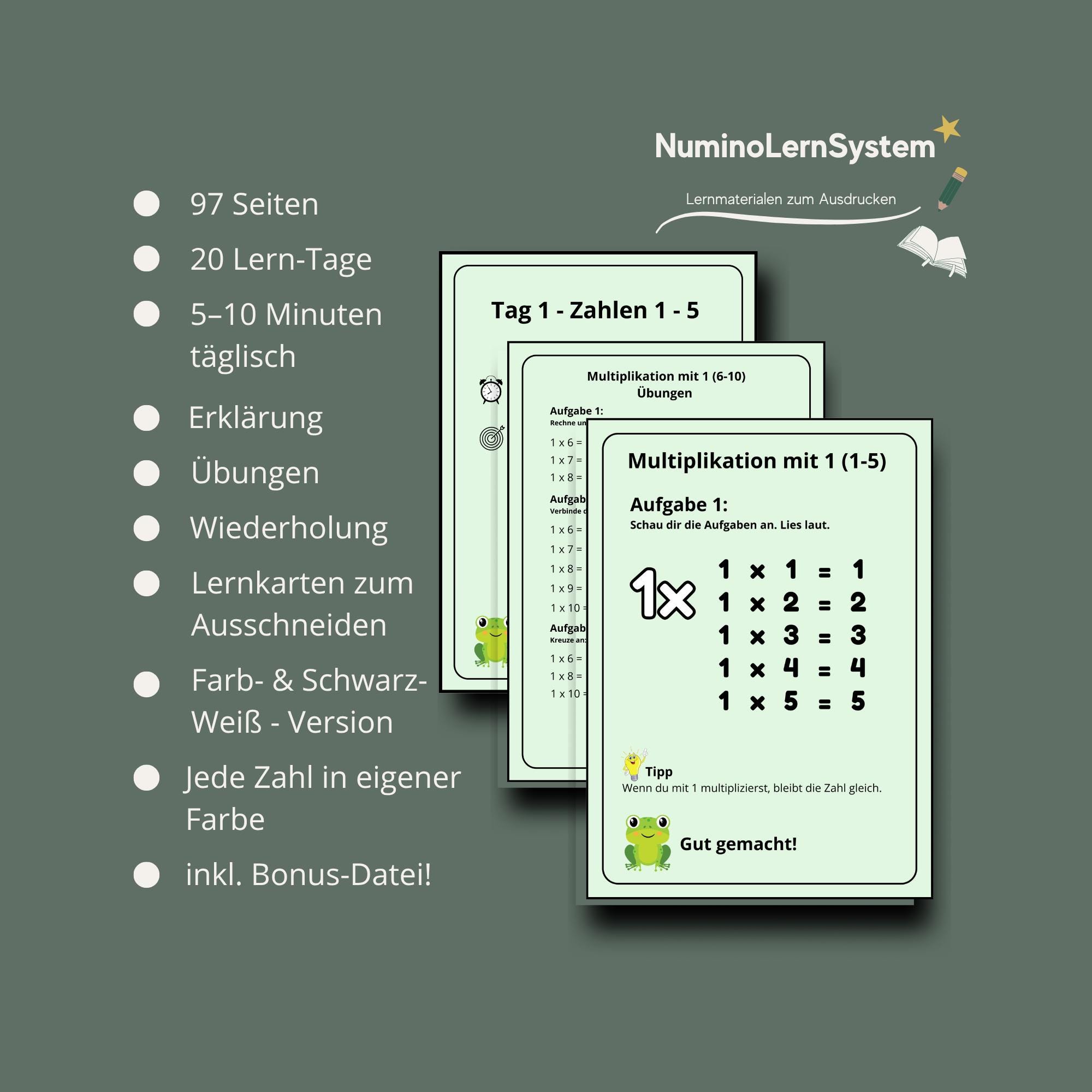 Learn Your Times Tables in 20 Days | Multiplication Worksheets (PDF ...