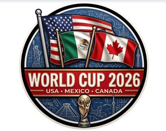 World Cup 2026 SVG Bundle, USA Mexico Canada Soccer Badge, Host Nations Football, United 2026 Clipart, Tournament Emblem, Fan Shirt Design.