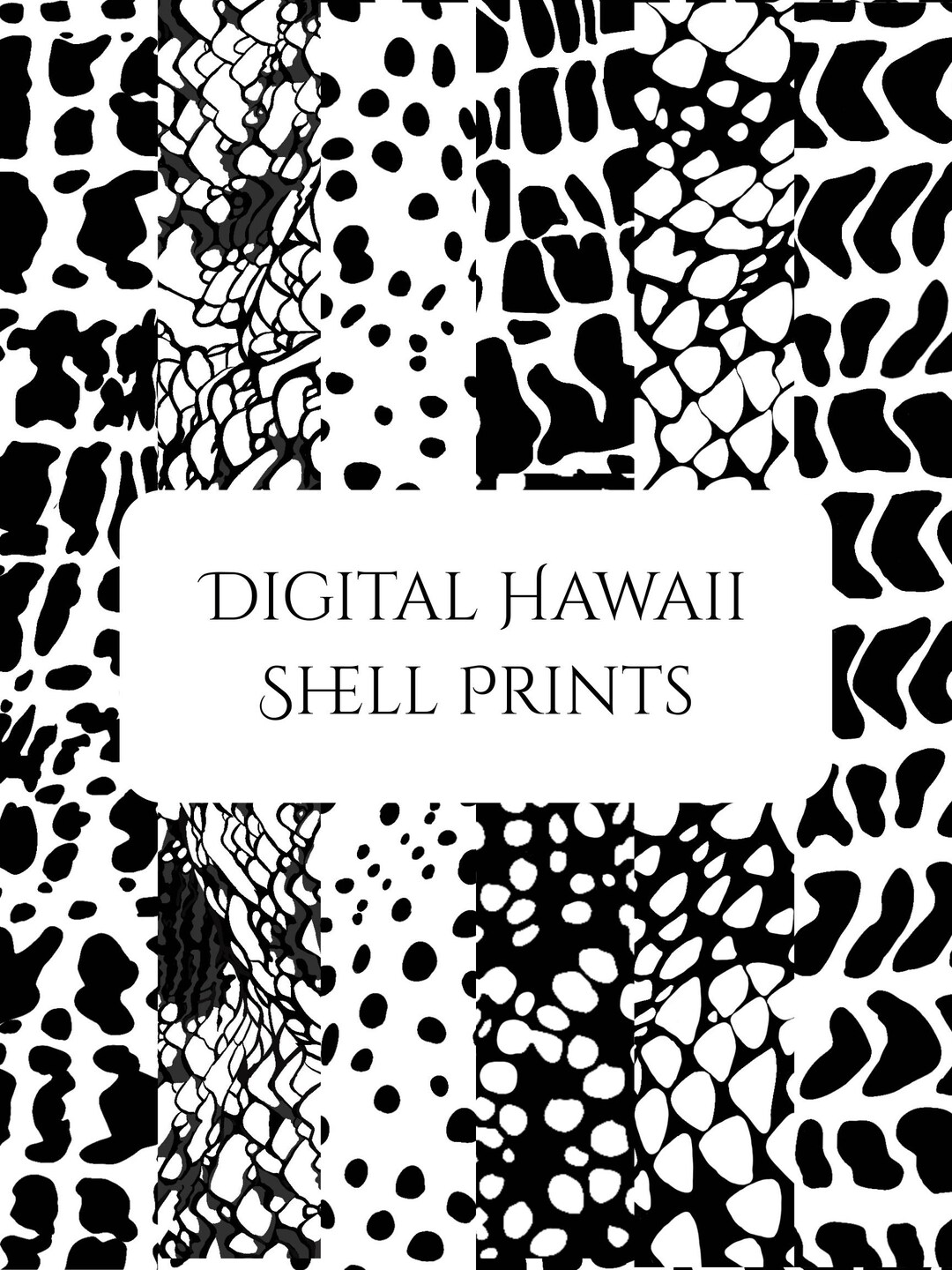 68 Hawaii Shell Print Pattern Collection Digital Files - Etsy