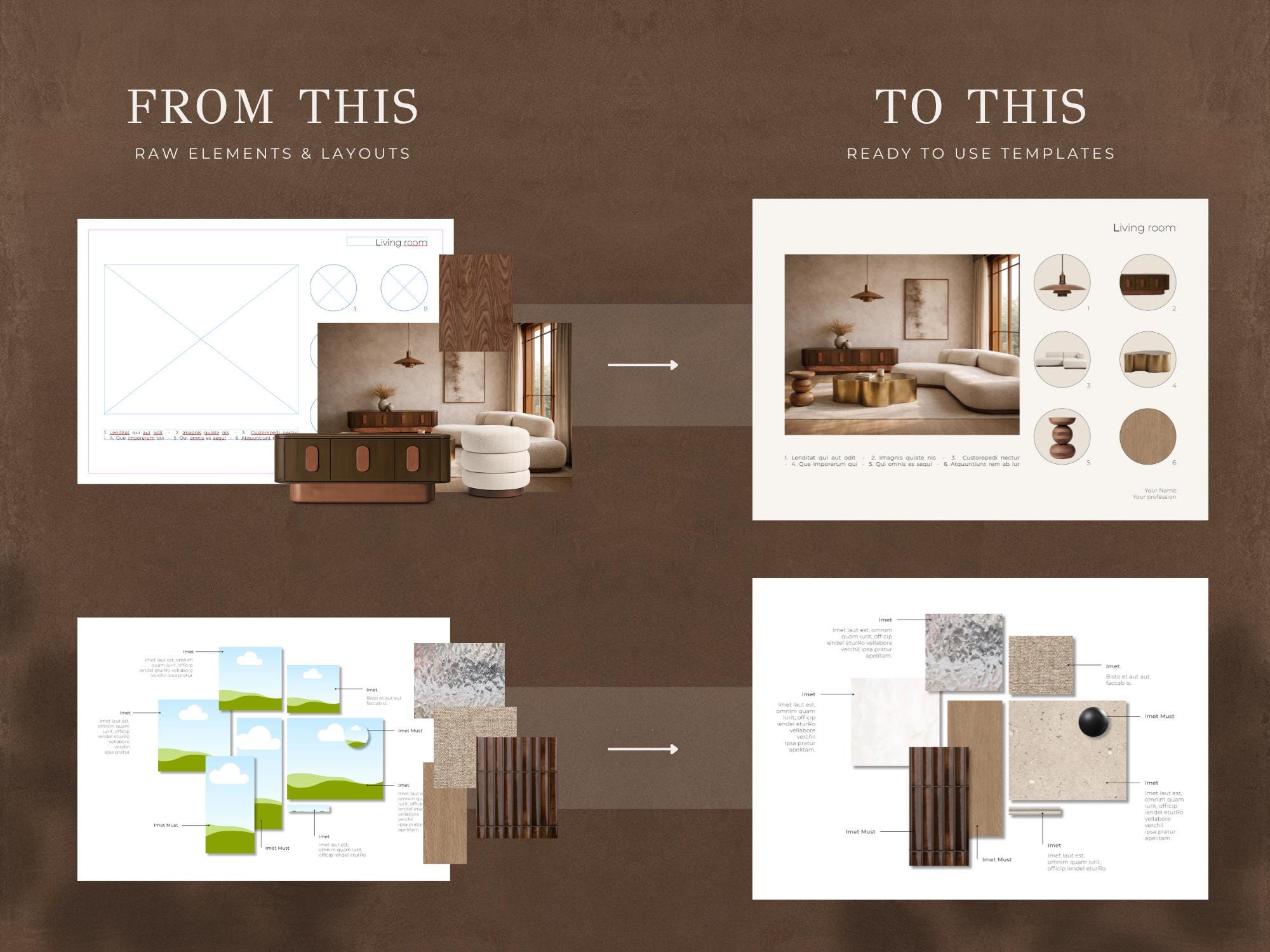 JAPANDI MOODBOARD Kit – Japandi Neutral Beige Interior Design Pack (PNG ...