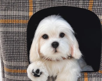 Realistic Maltese Puppy Handmade | Collectible Textile Dog | Artist Teddy Puppy | Interior Decor | OOAK Gift for Dog Lover