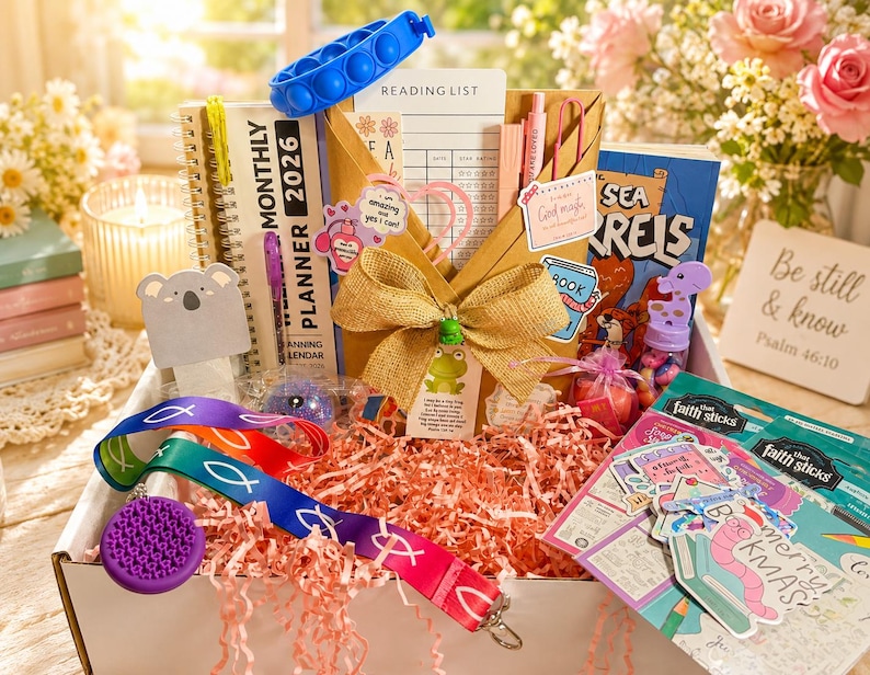 Tween Mystery Box | Christian Gift for Ages 8–12 | Faith-Based Book Bundle | Cozy Reading & Journaling Care Package image 8