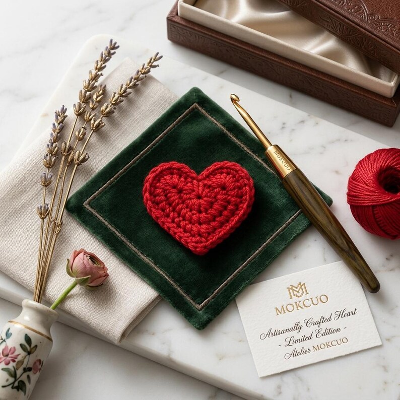 Beginner Crochet Heart Applique Pattern, Easy Valentine Motif PDF - Etsy