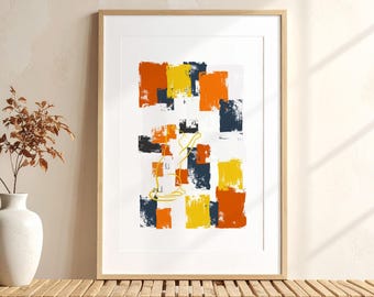 Maneki Neko Calico Cat Wall Art, Japanese Lucky Cat Print, Housewarming Gift