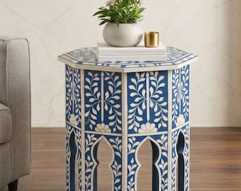Been Inleg Bijzettafel Handgemaakte Bijzettafel Luxe Accent Meubeldecor