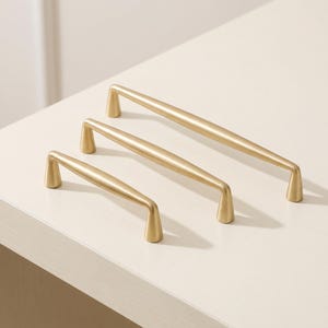 Schrankgriff aus massivem Messing, moderner Schubladengriff, Küchenschrankgriff, Kommodengriff, Kleiderschrankgriff, luxuriöser Möbelgriff