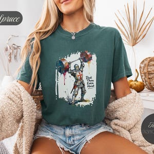 Dost Thou Even Hoist Knight T-Shirt, Comfort Colors® Workout Tee image 8