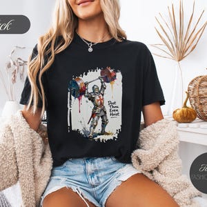 Dost Thou Even Hoist Knight T-Shirt, Comfort Colors® Workout Tee image 6