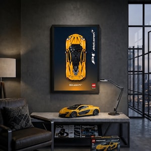 McLaren P1 | LEGO® Technic™ | Technic Compatible | Digital Art for Wall Poster | Compatible Technic 42172