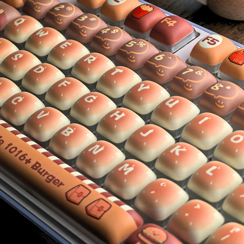 Bread Cookies Keycap, Emoji MOG Profile Keycaps, PBT Cherry Mx Keycap ...