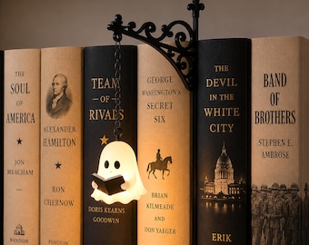 Ghost Lantern Bookend, Bookshelf Lamp, Library Lantern, Mini Bookshelf Lamp, Fantastic Shelf Decor