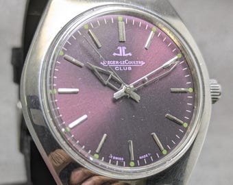 Rare vintage Jaeger-LecOultre CLUB 17 jewels Custom made manual winding men's watch.