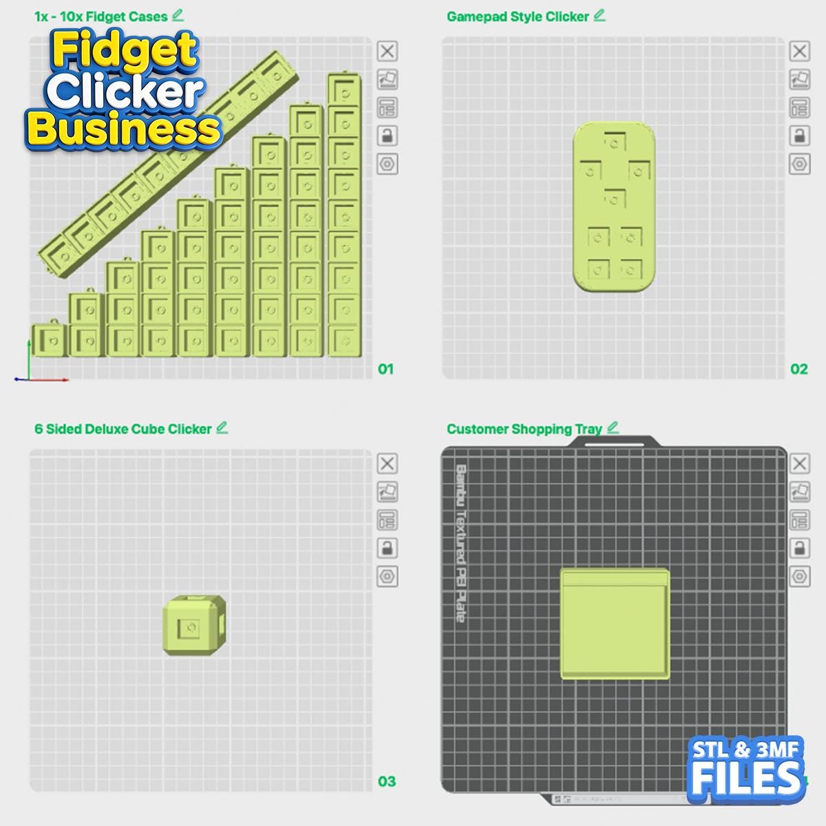 DIY Fidget Clicker Business Bundle (commercial Use - Digital Download ...
