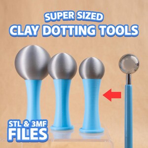 Super Sized Clay Dotting Ball Stylus Tool - STL Download