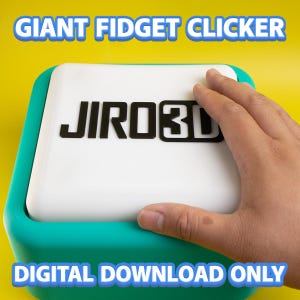 Giant Fidget Clickers Template STL / 3MF Commercial Use