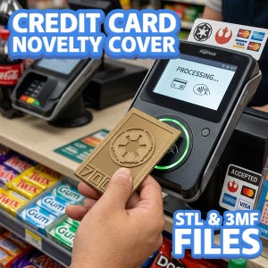 Funda para tarjeta de crédito con diseño de pago sin contacto - Chip de créditos galácticos imperiales