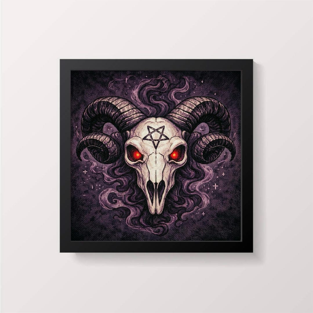 Gothic Ram Skull Cross Stitch Pattern PDF - Etsy