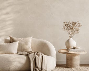 Limewash Wallpaper: Soft Ivory Textured Wall Mural