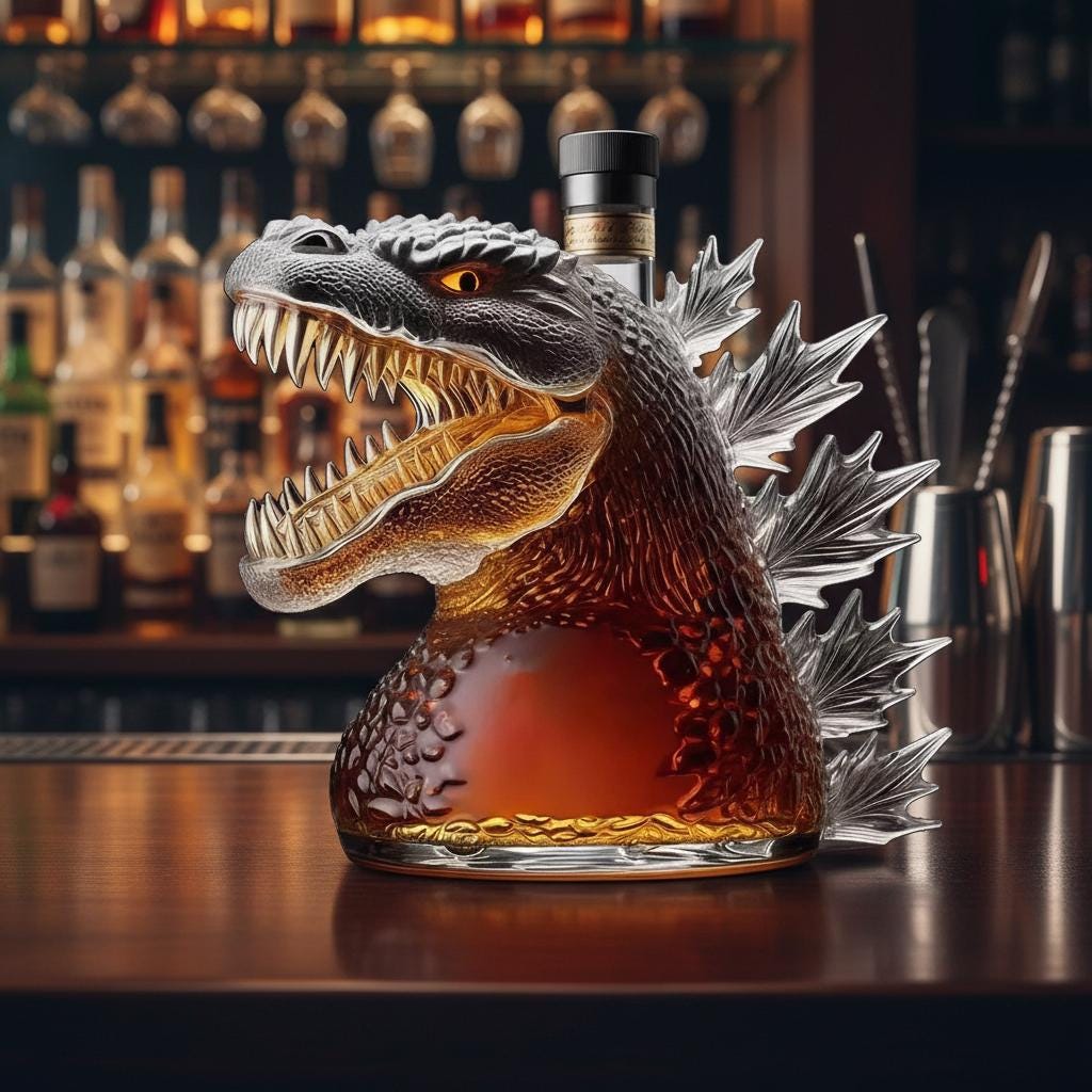 ゴジラ デキャンタ GODZILLA Decanter ゴジラ デキャンタ GODZILLA Decanter Godzilla Decanter - Etsy