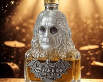 Rock Musik Whisky Dekanter Figur Flasche Heavy Metal Bar Dekor Gothic Sammlerstück Flasche Papa Geschenk