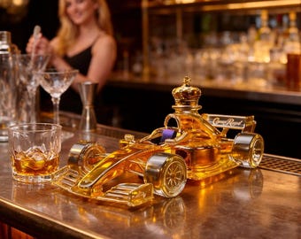 Carafe à whisky de voiture de course, bouteille d'alcool en verre cristal pour décoration de bar à la maison, cadeau pour homme, cadeau mari, petit ami, capacité 350 ml