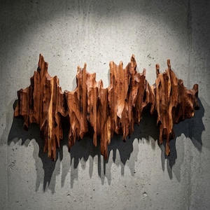 Live Edge Redwood Wall Art Sculpture