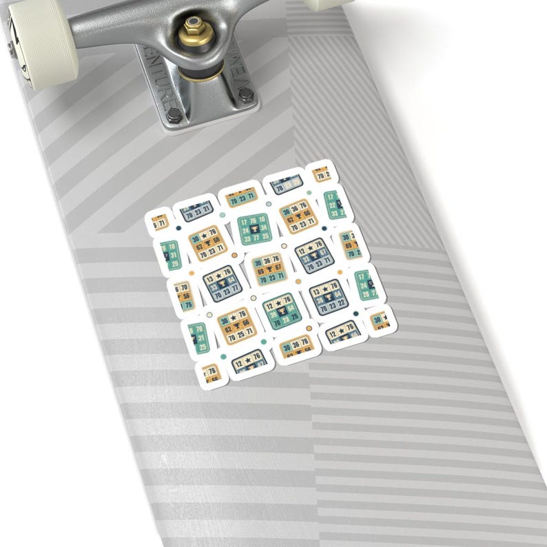 Bingo Card Stickers | Vintage Meme Pattern, Relatable Humor (kiss-cut ...