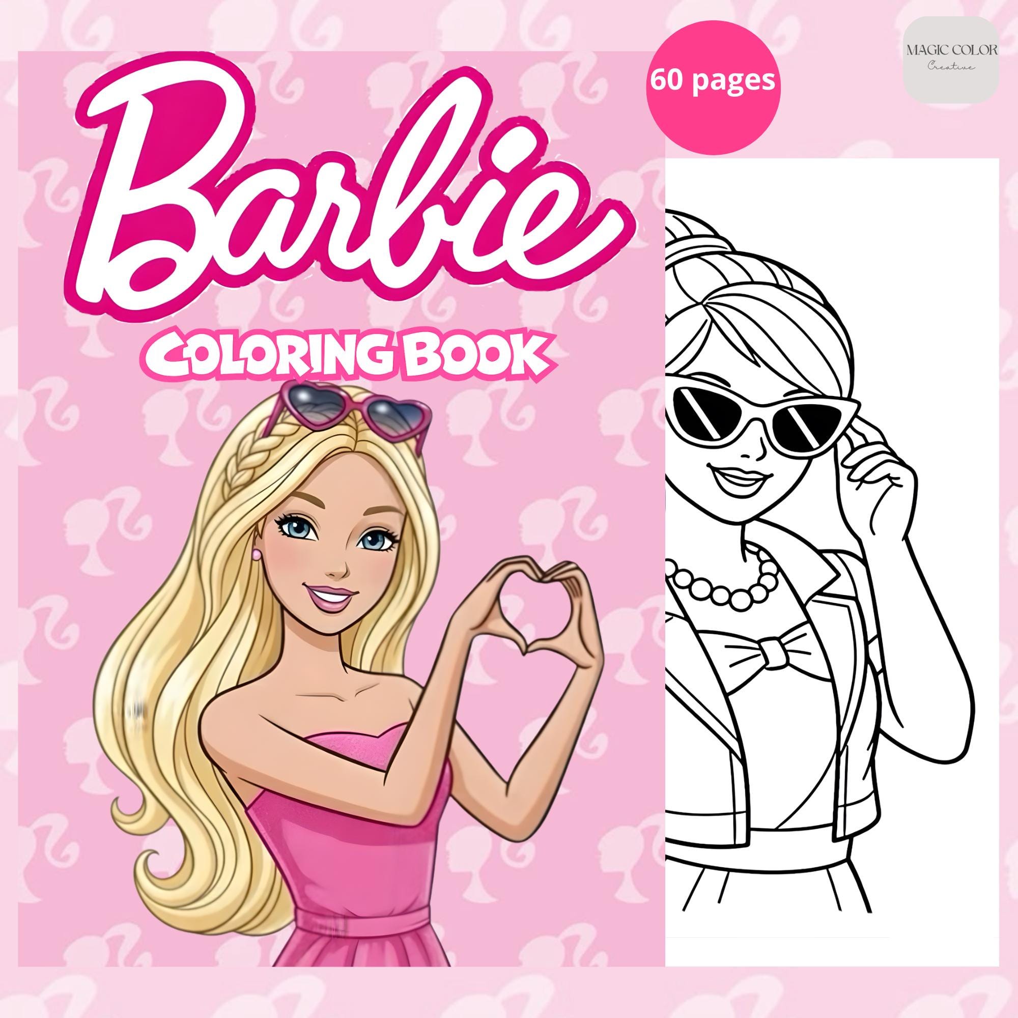 Barbie coloring - Etsy 日本
