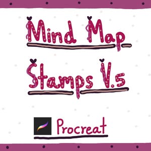 Znaczki mapy myśli dla Procreate V.5 | Narzędzie do wizualnej organizacji pomysłów
