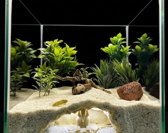 Pharaoh Aquarium Cave Hide, ornement d'aquarium de temple égyptien