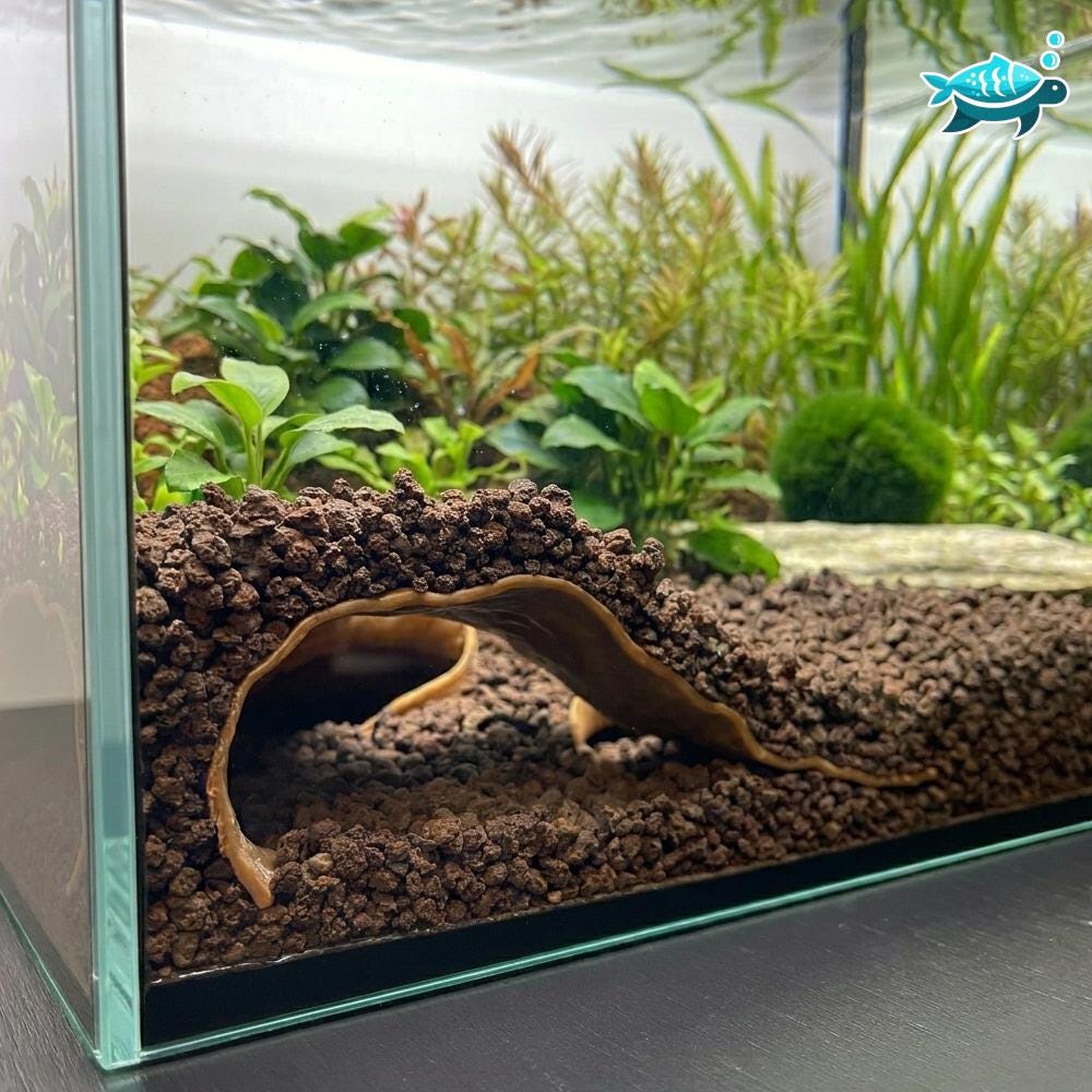 Behogan 2er-Set Aquarium-Höhle Mit Kunstpflanzen – Harz-Baumstamm, 15,5 Cm, Als Versteck Für Betta