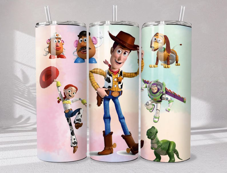 100+ Toy Story Tumbler Wrap Bundle, 120+ PNG Designs Instant Digital Download image 11