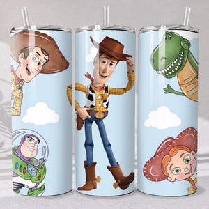 100+ Toy Story Tumbler Wrap Bundle, 120+ PNG Designs Instant Digital Download image 12
