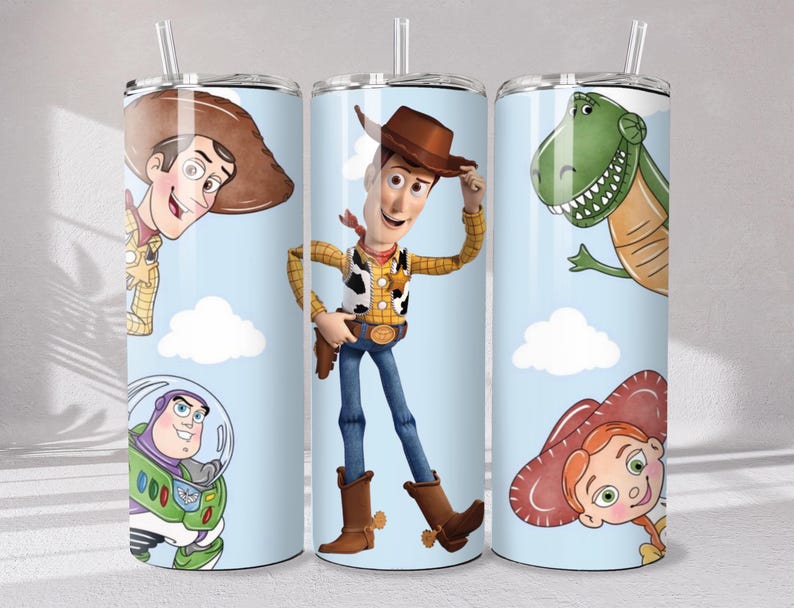 100+ Toy Story Tumbler Wrap Bundle, 120+ PNG Designs Instant Digital Download image 12
