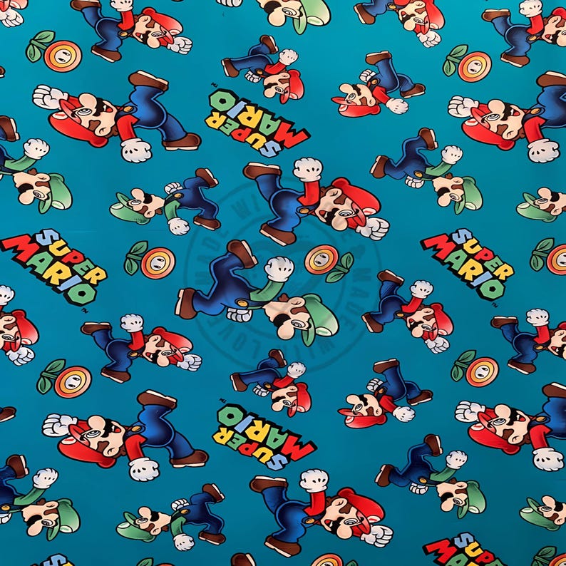 Super Mario Inspired Digital Paper Bundle HD Game Patterns Instant ...