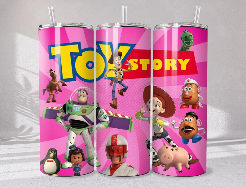 100+ Toy Story Tumbler Wrap Bundle, 120+ PNG Designs Instant Digital Download image 4
