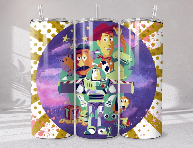100+ Toy Story Tumbler Wrap Bundle, 120+ PNG Designs Instant Digital Download image 7