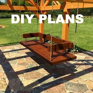 DIY Hanging Sofa Plans | Modern Porch Swing Bed (Digital Download)