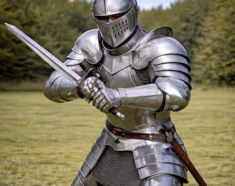 Medieval Plate Armor, Full Body Armor Handmade Knight Costume, Gothic Look Larp Armor, Ren Faire armor For Him,