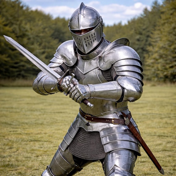 Medieval Plate Armor, Full Body Armor Handmade Knight Costume, Gothic Look Larp Armor, Ren Faire armor For Him,