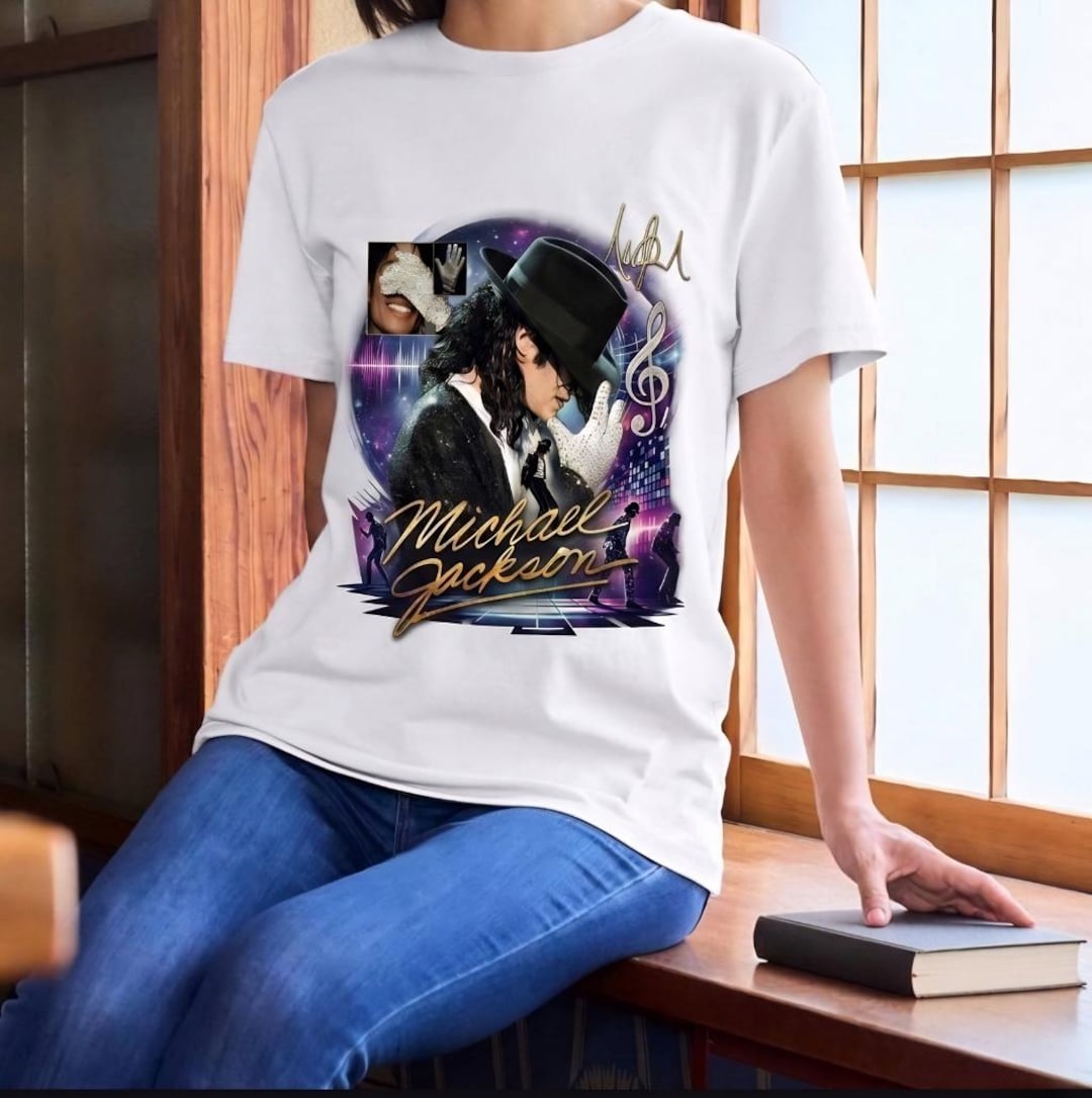 Michael Jackson Graphic T-shirt, King of Pop Inspired Fan Tee - Etsy