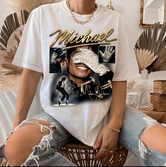 Michael Jackson Vintage 90s Bootleg PNG, Retro Music Legend T-Shirt Graphic, Sublimation File